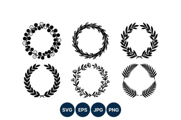 Botanical Wreaths: Elegant Graphics & Illustrations