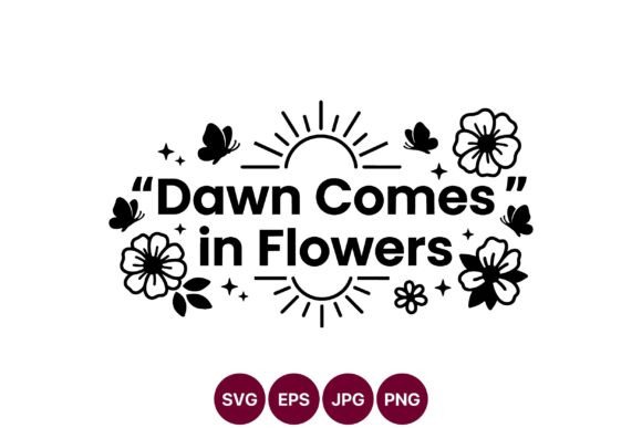 Dawn Comes in Flowers: Vector Graphics for Illustrations