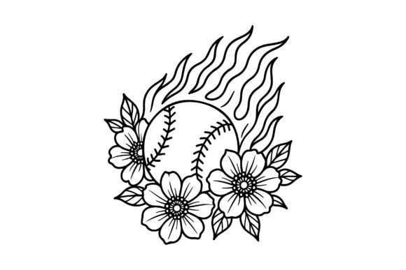 Fire Baseball Flowers: Graphics & Illustrations Review