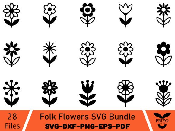Folk Flowers SVG Bundle: A Designer's Review for Embroidery