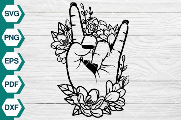 Hand with Flowers SVG EP536: Graphics & Illustrations Review