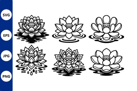 Lotus Line Art Graphics & Illustrations Review