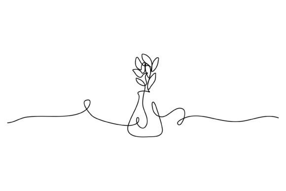 One Line of Flowers in a Vase: Graphics for Modern Branding