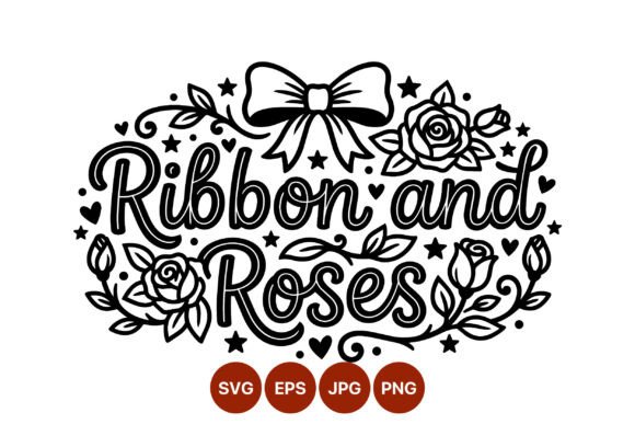 Ribbon and Roses Floral Calligraphy: A Designer's Review