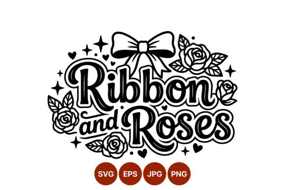 Ribbon and Roses Hand Lettering Vector: A Designer's Review