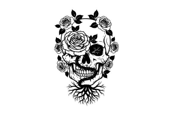 Skull & Roses Graphics: Bold Illustrations for Brands